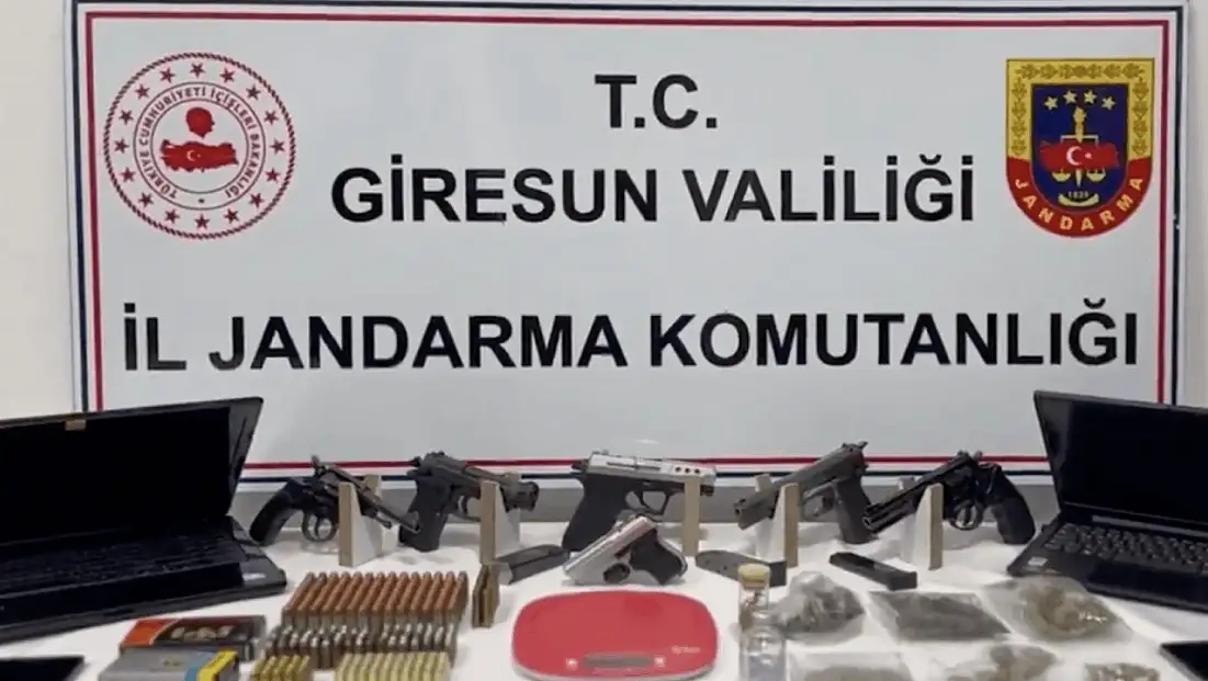 Giresun merkezli geniş kapsamlı uyuşturucu operasyonu düzenlendi