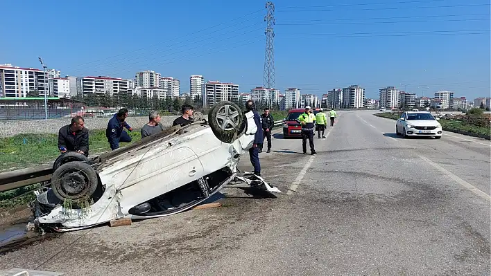 Samsun'da otomobil sürücüsü ucuz atlattı