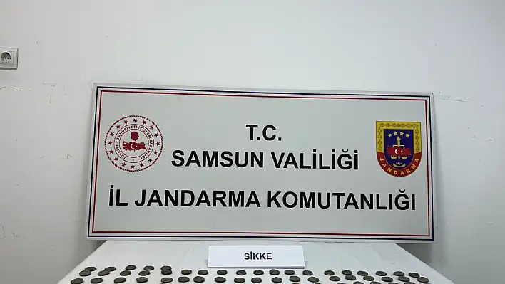 Samsun'da tarihi ser operasyonu: 138 sikke ele geçirildi!