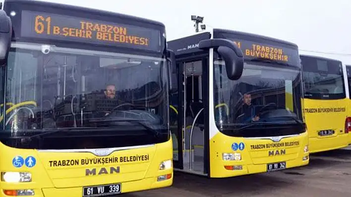 Trabzon'da bayram müjdesi: Otobüsler ücretsiz