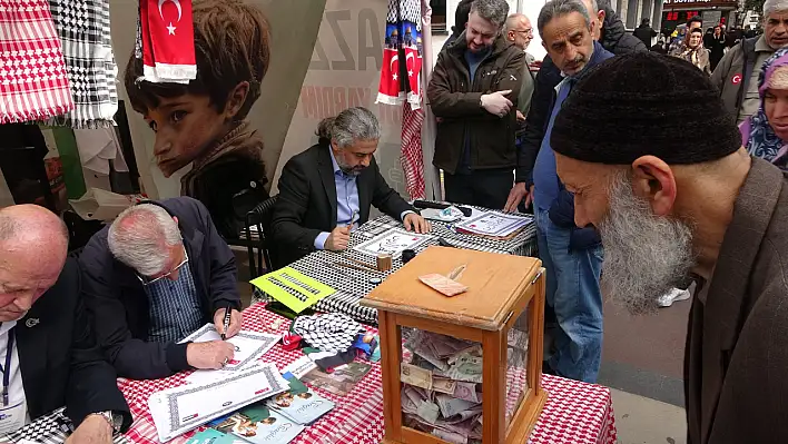 Trabzon'da Hat sanatıyla Filistin'e yardım seferberliği