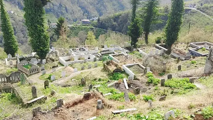 Trabzon'da mezarlıklar bayrama hazırlanıyor!