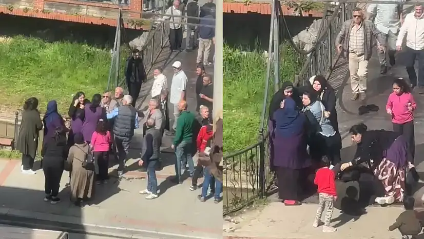 Rize'de ilginç olay: Kadınların kavgasını erkekler ayırdı